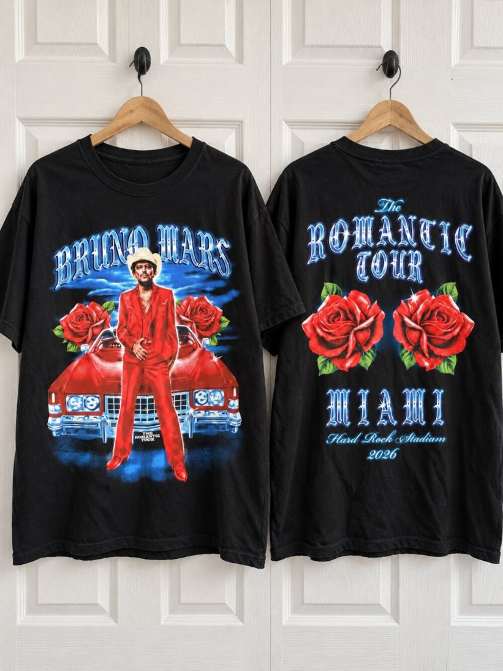 Bruno Mars The Romantic Tour 2026 T-shirt